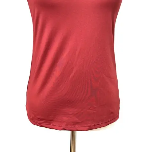 Unlisted Tank Top Womens Red Sleeveless Scoop Neck Racerback Pullover XS