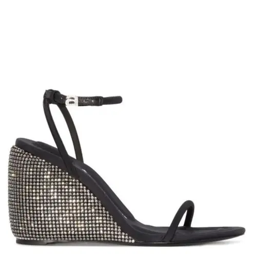 Alexander Wang Dahlia crystal-embellished wedge 105mm sandals