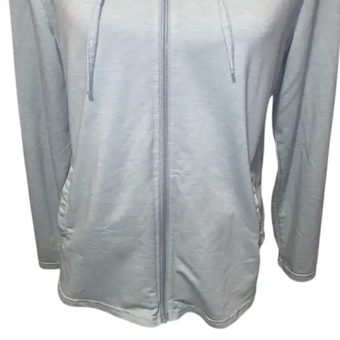 32 Degrees Heat 32 Degrees Cool Light Blue Full Zip-Up Hoodie Lightweight Pockets
