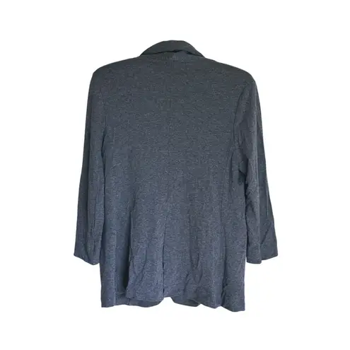 Soft Joie Gray Jersey Knit Blazer Jacket Medium Lounge Quiet Luxury Career Cozy