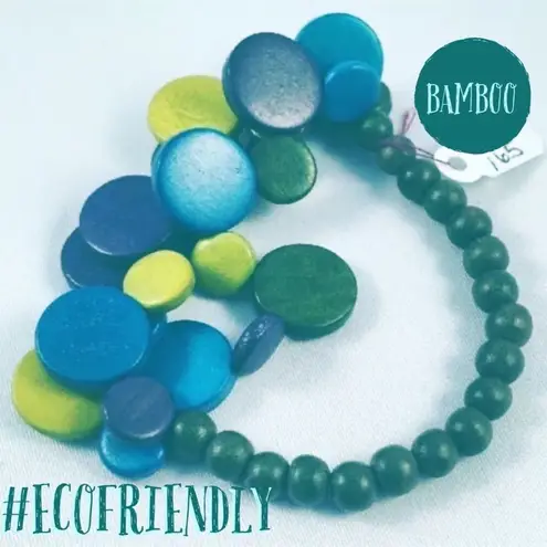 Bamboo Trading Co Earth Friendly Bamboo Bracelet Blue