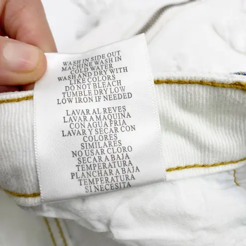 Vanilla Sky Denim Shorts Womens Medium Two Tone Distressed Grunge Rocker Beach Blue