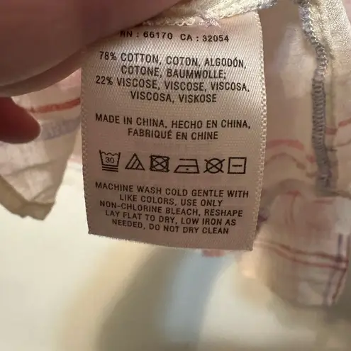 Holding Horses ANTHROPOLOGIE Medium Western Pink Plaid Sheer Blouse Top BOHO