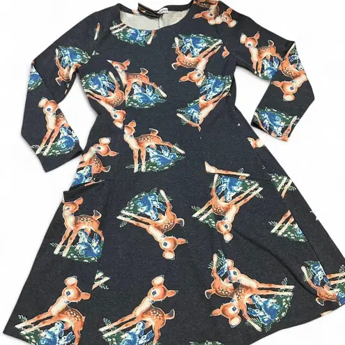 vintage bambi inspired frock shop dress Gray Size L