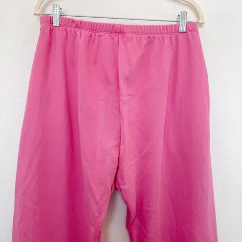 Naked Wardrobe Womens Lounge Sweatpants Size L Pink Stretch Cotton Athleisure