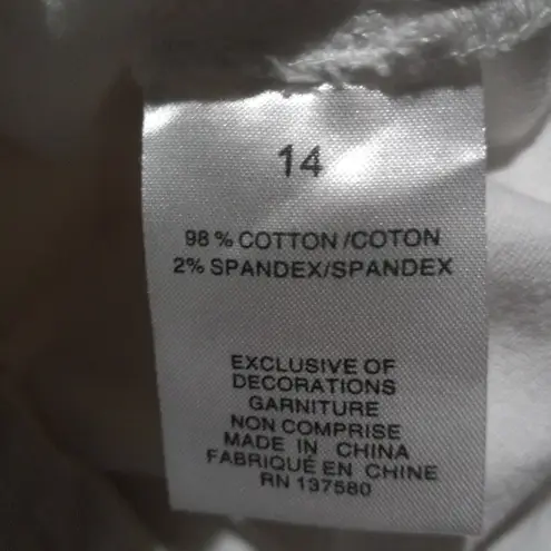 Cenia Convi Skinny Jeans-Size 14-White-Zippered Gusset-Body Shaping-Coastal