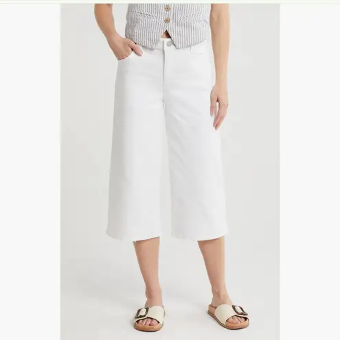 Democracy NWT Relaxed Crop Capri Jeans 16, OPTIC WHITE ARTISANAL