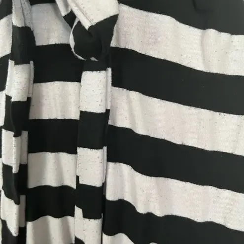 Fire Los Angeles Black & White Stripe Wrap Dress by size Small