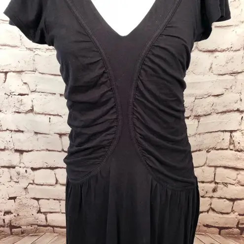 Velvet by Graham & Spencer Black Ruched Dress Size XS