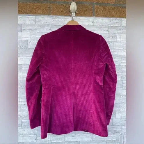 Dries Van Noten Stretch-Cotton Corduroy Jacket in fuchsia size 38/small