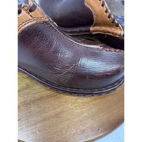 Pikolinos Leather Mules Clogs Whipstitch Comfort Slides Brown Size 41 US 10