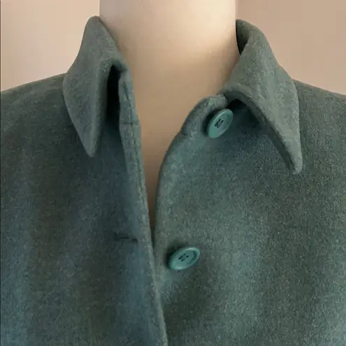 Petite Sophisticate Teal Wool/Cashmere Blazer sz 4p