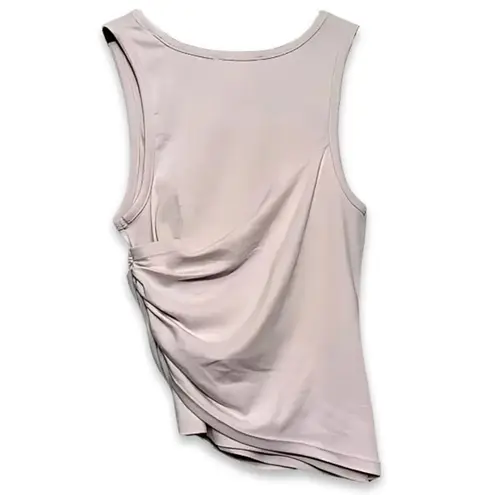 Open Edit Crop Tank Ruched Side Detailing Asymmetrical Hem Pink Women’s XS NWOT