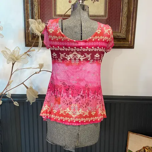 Vintage Y2K Zoey Beth Pink Floral Knot