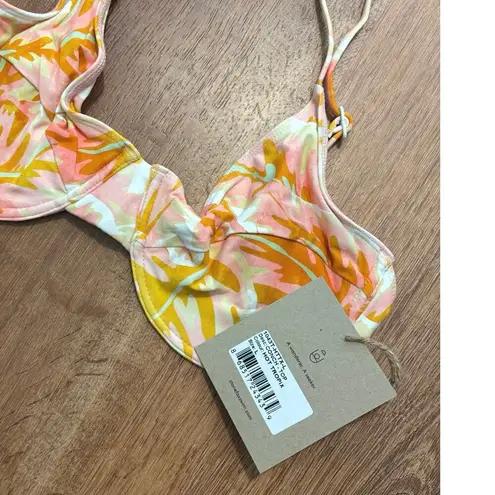Stone Fox Swim NWT Conch Bikini Top - Hot Tropix Print Size Large