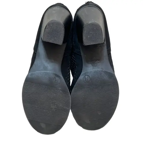 Report Footwear SIZE 7.5 Geometric Shapes Cut Out 2.5" Heel Ankle Booties