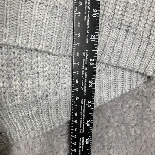 American Rag Cie Women’s Gray Lace Up Back Sweater Size S Acrylic Long Sleeve