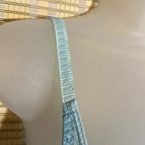 Vintage Olga Sky Blue Lace Lined Underwire Bra 32A Size undefined