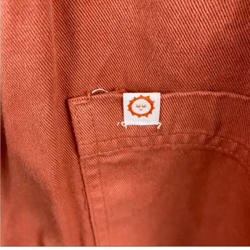 BIG BUD PRESS Short Sleeve Jumpsuit, Clay Red, 4X Red