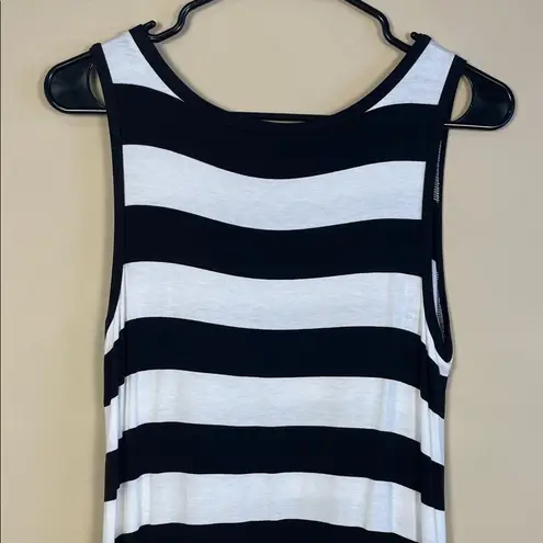 Loft  Women’s Casual Striped Black White Tank Dress