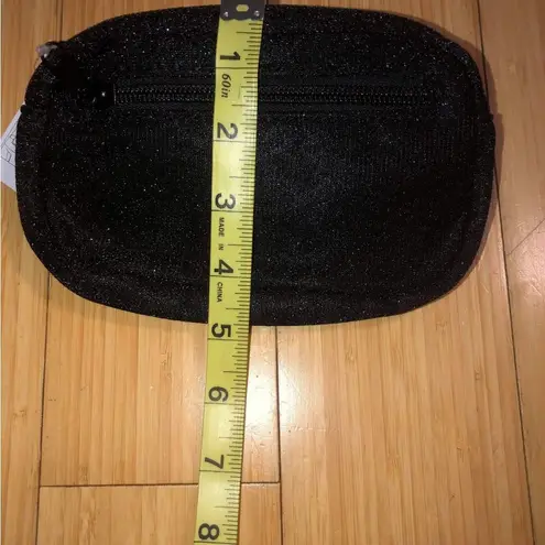 Black Glitter Fanny Pack NEW NWT