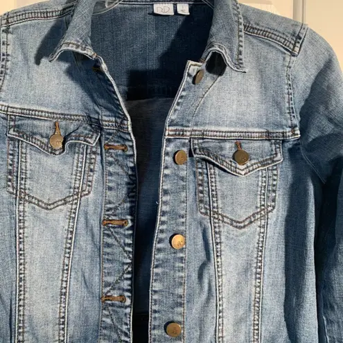 BP. Nordstrom Cropped Long Sleeve Denim Jacket Blue