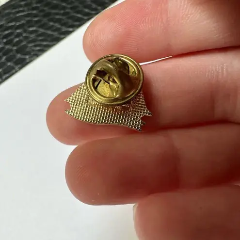 Nova Scotia Sailboat Ship Enamel Gold Tone Lapel Tack Pin