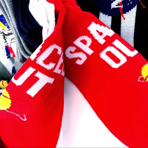 NASA Womens No Show Socks Space Science 5 Pairs Unique Fun Novelty Gift Blue