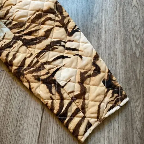 Chico's Tiger-Print Quilted Jacket Size 4 NWT