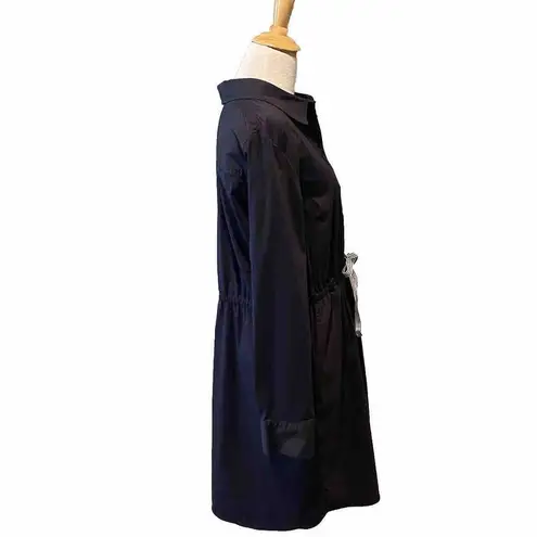 1901 Nordstrom Cinched Waist Long Sleeve Navy Blue Dress Size XL