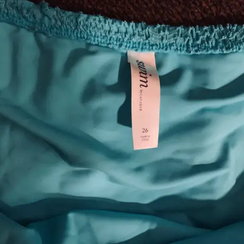 Cacique Crochet Drawstring Swim Skirt