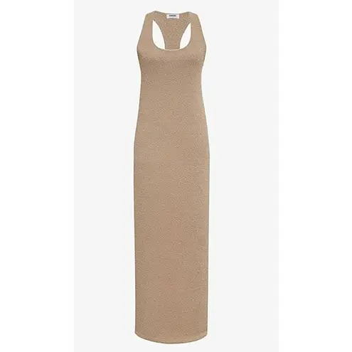 Rumored Cloud Nine Maxi Dress XS Taupe Getaway Vacation Lounging Tan