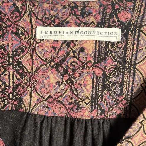 Peruvian Connection Margaux Dress Pima Cotton Travel Printed Dress