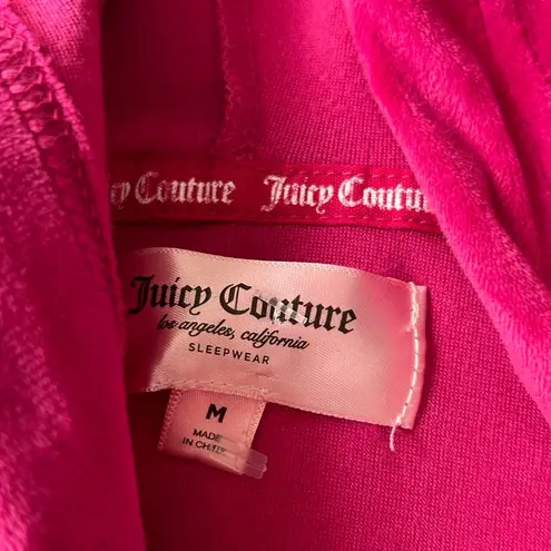 Juicy Couture  bling velour crop hoodie