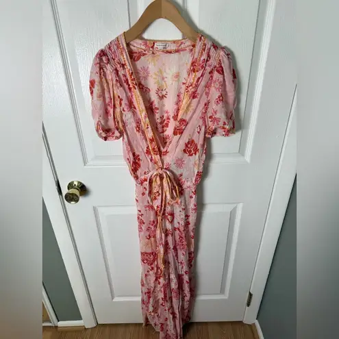 Poupette St. Barth Baba Floral Wrap Dress S