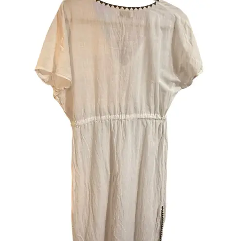 Michael Stars Mila Embroidered Cover Up White Beach Vacation Soft Girl Sz M