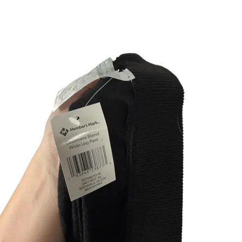 Members Mark Luxury Cashmere Blend Wide Leg Pant Black NEW Womens XXL