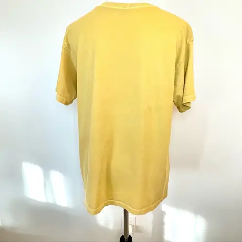 The Rolling Stones Yellow Graphic Band Tee Women’s Medium 100% Cotton