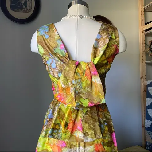 VINTAGE 1960s silk cocktail dress