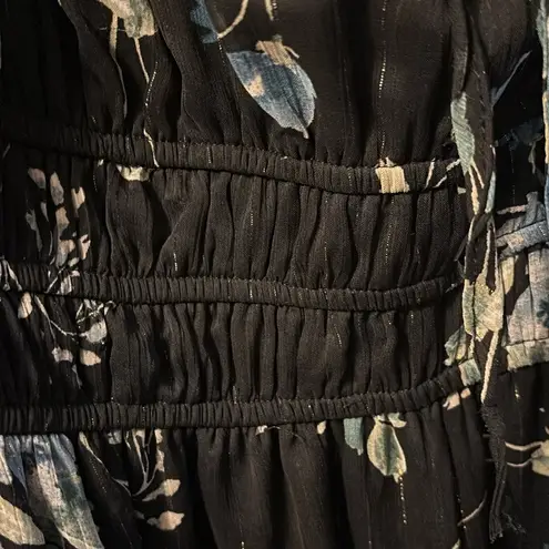 Miami  Black and Blue Floral Dress