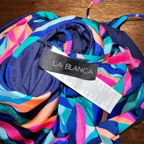 La Blanca NWOT  Painted Leaves One Piece Reversible Swimsuit