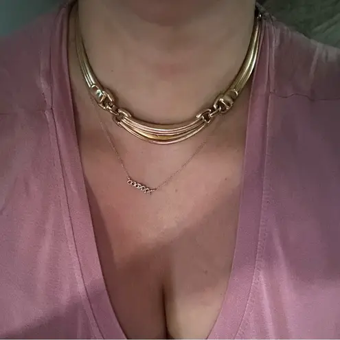 Christian Dior Authentic Dior RARE 1972 Vintage 18kt G.P Choker Necklace