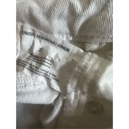 Ella Moss white Vintage High Rise Mom Shorts Size 27