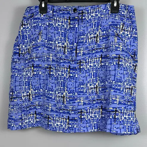 Jamie Sadock Skort Women's Size 12 Skirt Periwinkle Blue White Black Shorts