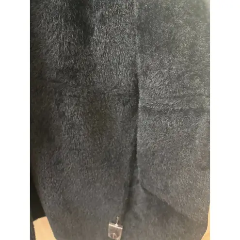 J. McLaughlin SOFT BLACK Button Front Stadium Coat Size M Trench