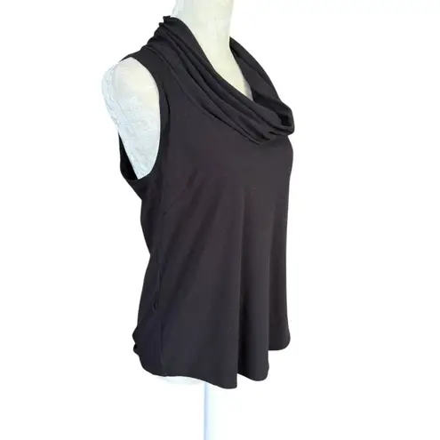 Robbie Bee Signature by black sleeveless cowl neck stretchy tank top size 4