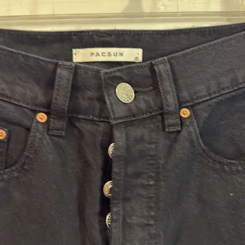 PacSun  Eco Black Distressed High Waisted Baggy Jeans 23