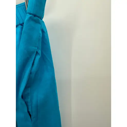 The Drop Ocean Blue Anupa Cotton Tiered Midi Skirt Pockets Womens XXL NWT