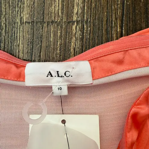 ALC Frank A.L.C. Bianca Strapless Coral Maxi Dress Size 10 NWT