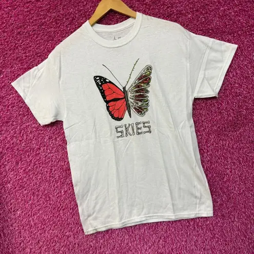 Lil Skies Shelby Butterfly Skeleton Wing Roses Emo Rap Tee M